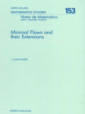 cover image of Minimal Flows and Their Extensions